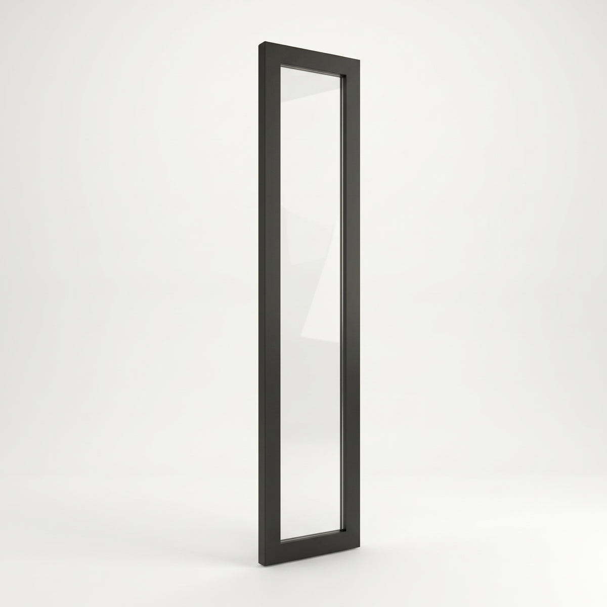 Internal Door Side Panel Black with Clear Glass With Door Hearo Image