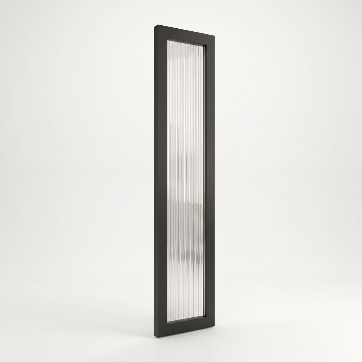 Internal Door Side Panel Black with Clear Reeded With Door Hearo Image