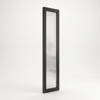 Internal Door Side Panel Black with Clear Reeded With Door Hearo Image
