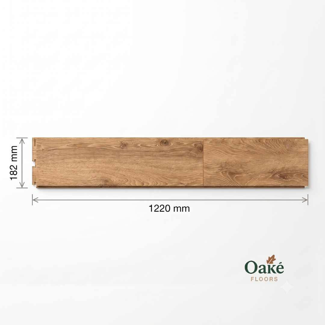 Laminate flooring Berlin Oak 12mm AC5 - dimensions
