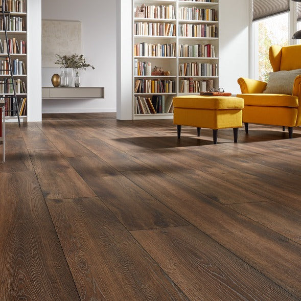 Robusto 12mm Pettersson Oak Dark AC5 Laminate | BPM Supplies – BPM SUPPLIES