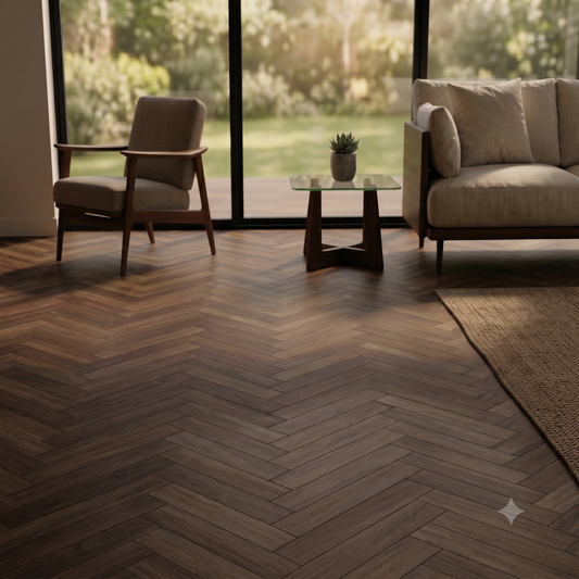 Herringbone laminate flooring Lisbon Oak 12mm AC5