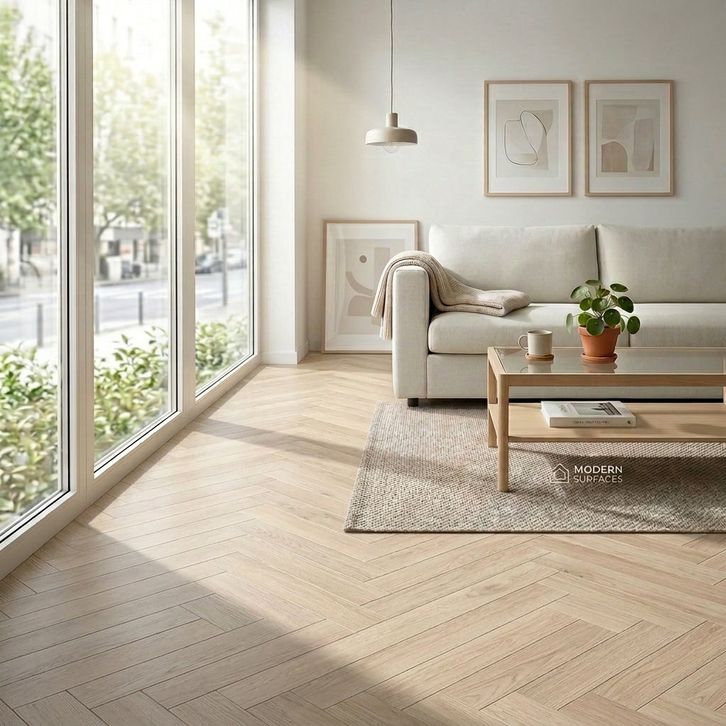 Lismore Oak SPC Waterproof Flooring Herringbone