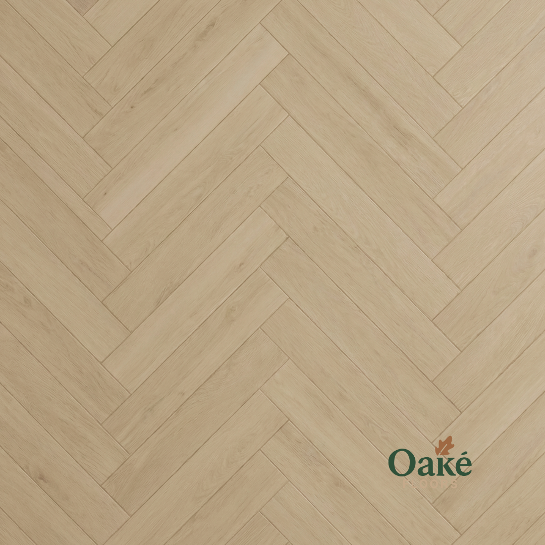 Lismore Oak SPC waterproof herringbone flooring - main image