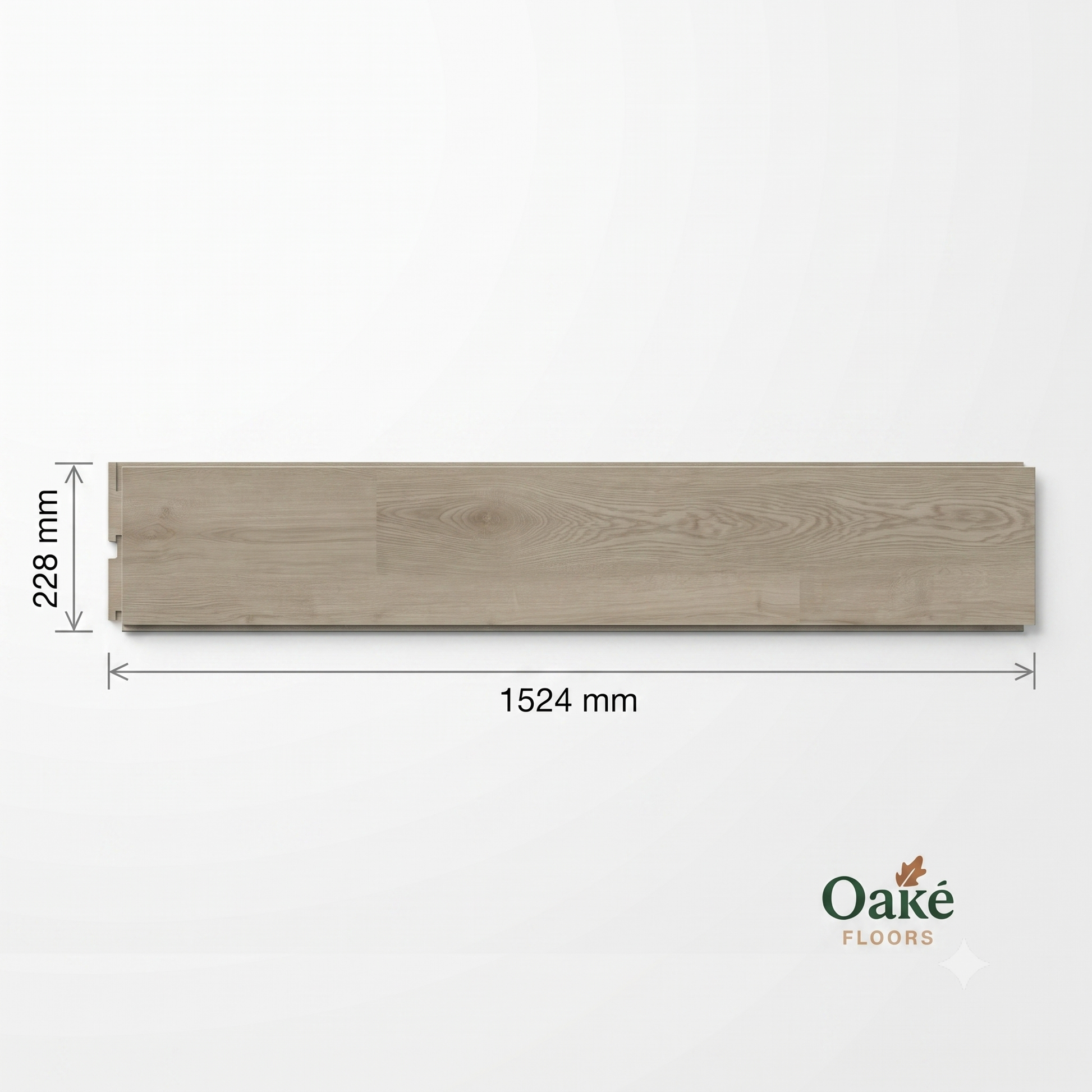 London Oak SPC Waterproof Flooring Size Diagram