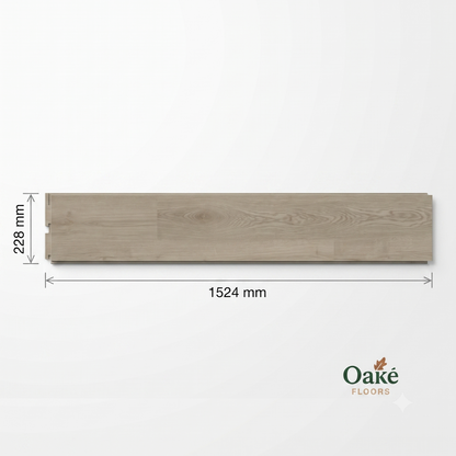 London Oak SPC Waterproof Flooring Size Diagram