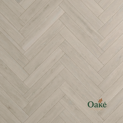 London Oak SPC waterproof herringbone flooring - lifestyle