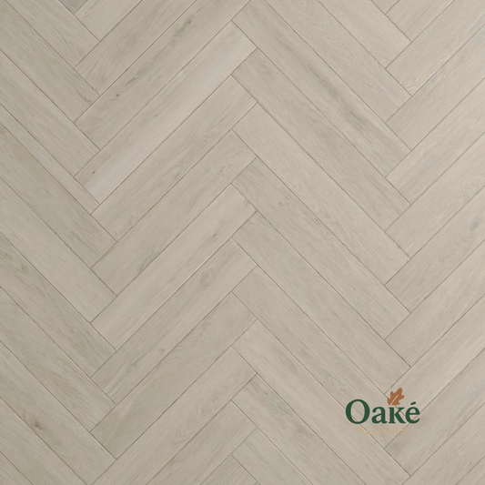 London Oak SPC waterproof herringbone flooring - lifestyle