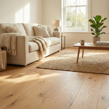 MONOLAM OAK NUDE BRUSHED, MATT LACQUERED ENGINEERED FLOORING