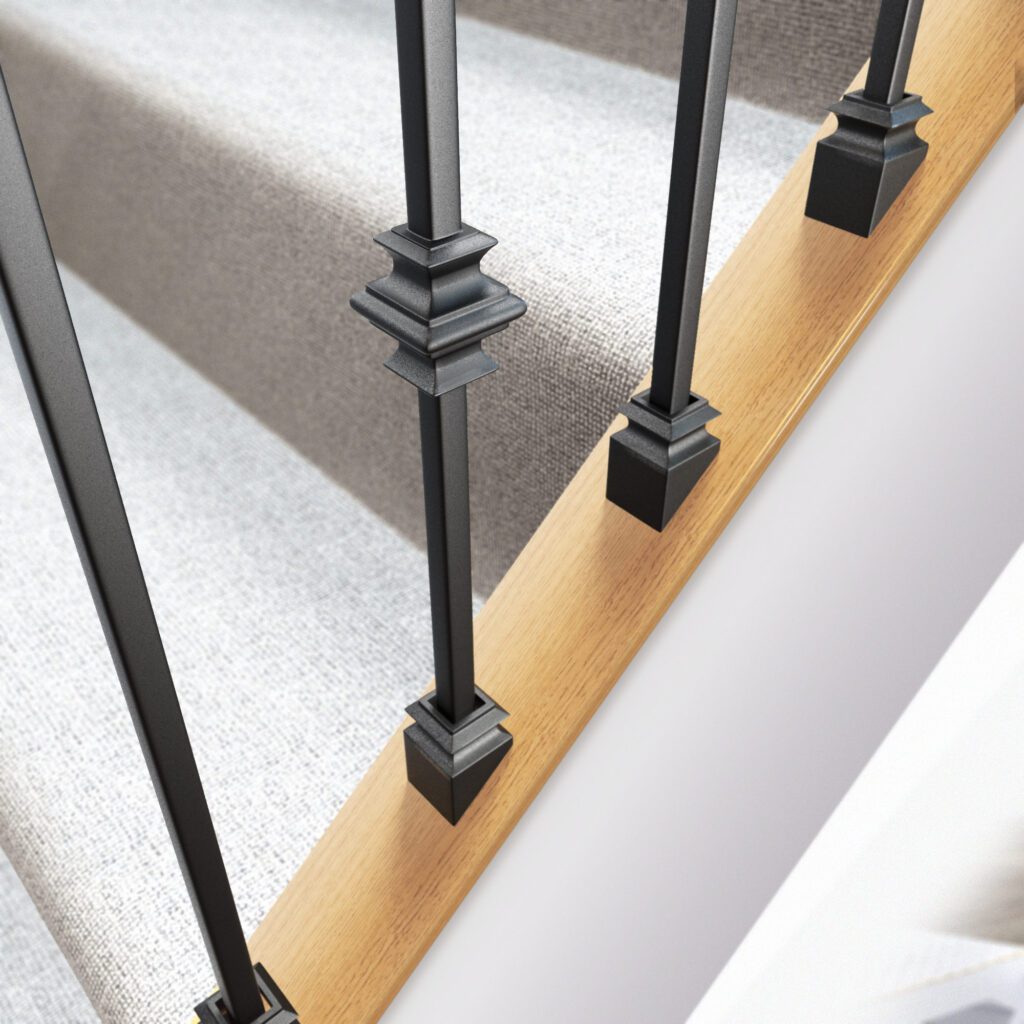 Matrix Single Collar Square Spindle - close-up