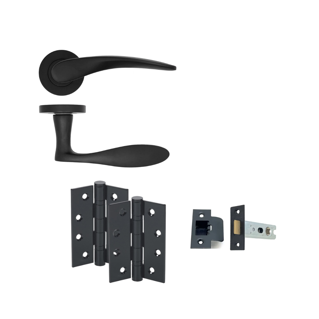 Matt Black Door Handles MERIDA