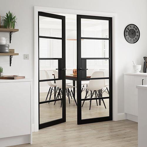 WC41GC Crittall Premium Primed Black Mayfair Internal Door