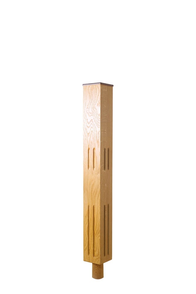 Tuscan fluted newel post - double square
