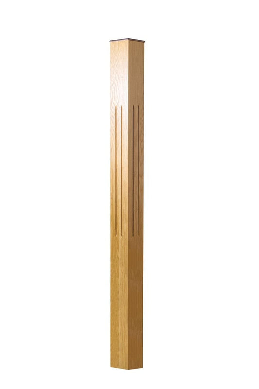 Tuscan fluted newel post - main image