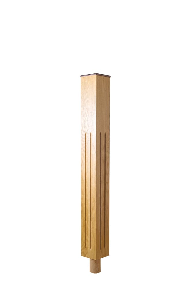 Tuscan fluted newel post - long square