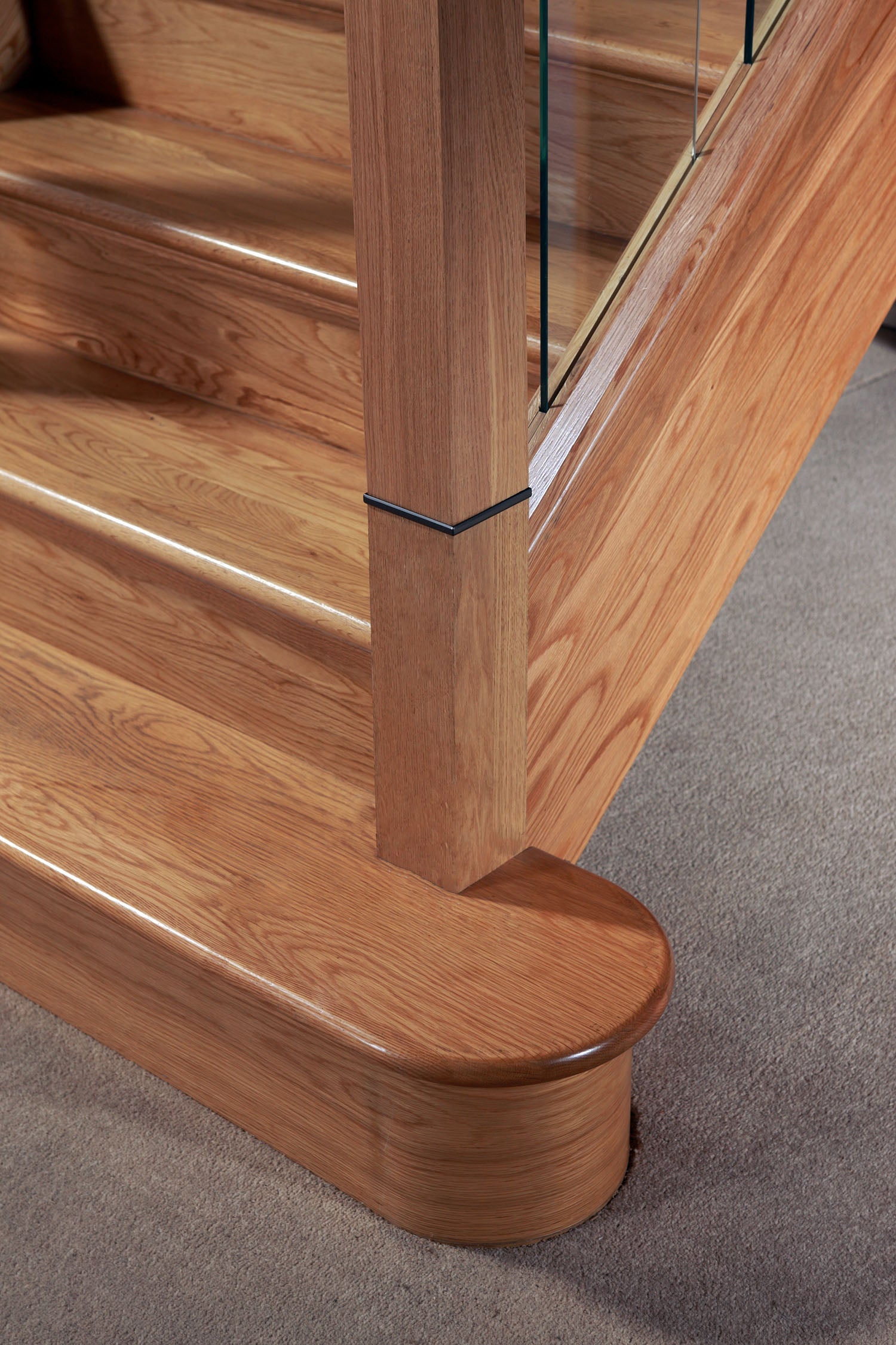 Cladding stairs bullnose step - modern staircase example