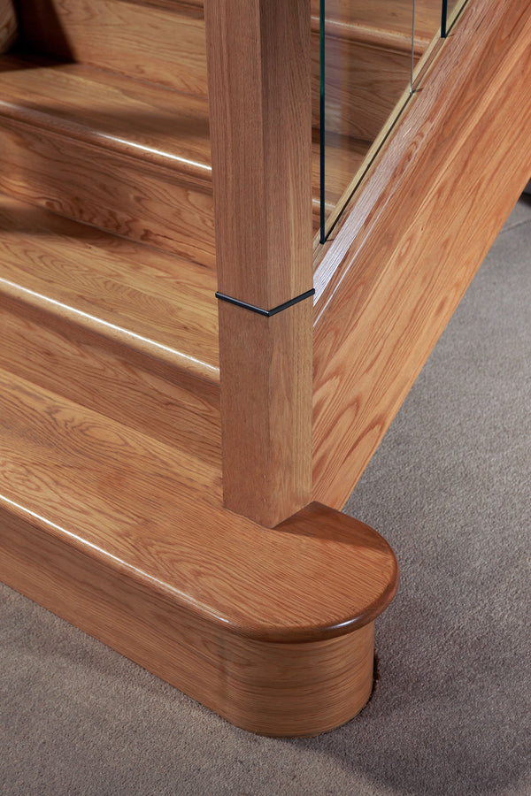 Cladding stairs risers - modern staircase example