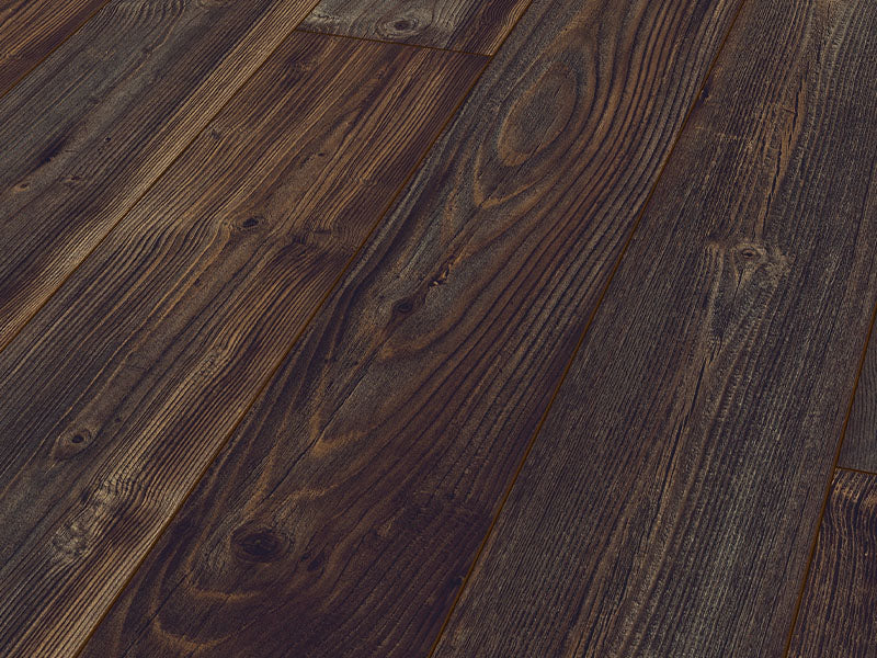 Mammut long plank Mountain Pine Dark laminate flooring AC5 - detail