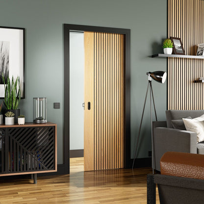 Slatted Style Oak Internal Door NM34