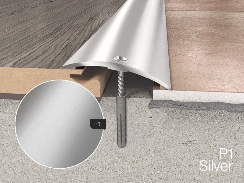 Screw-down door threshold profile, third view