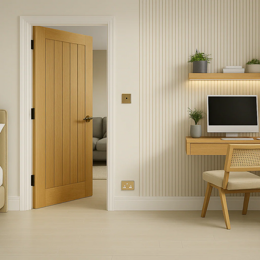 Oak Shaker Cottage Style Internal Door WC3
