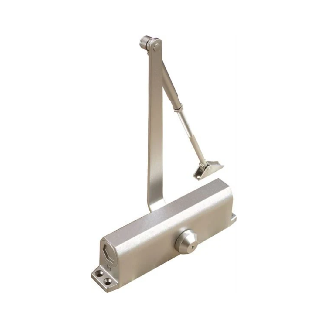 Overhead Door Closer 60kg FD30/60 Silver inc Arm Set