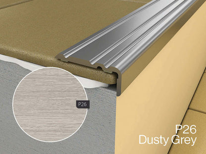 Edge floor profile in Dusty Grey