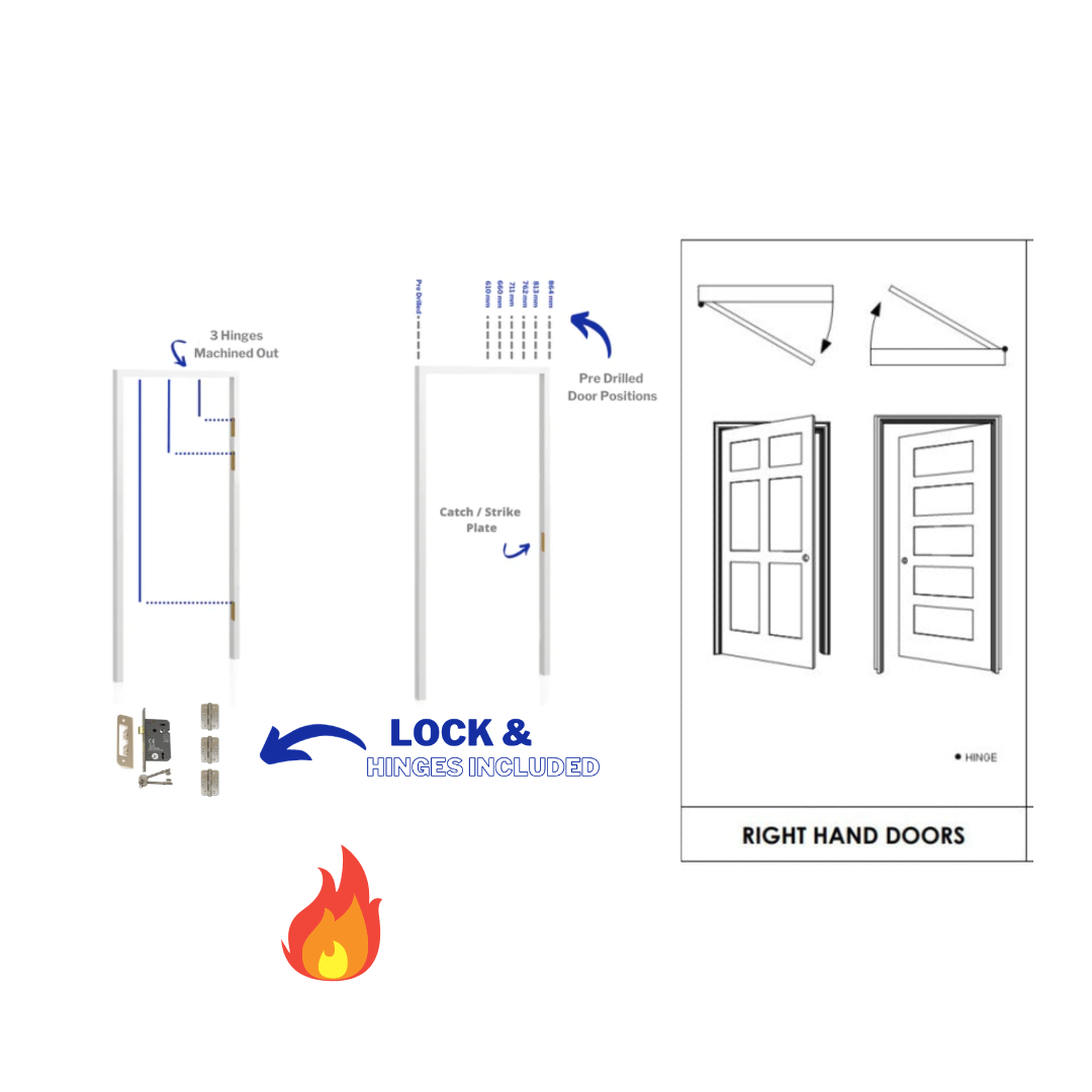 Fire Door Frame – PRIMED FD30