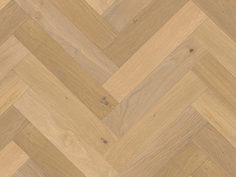 90mm x 450mm Herringbone Rhode Island Oak smoked white UV lacquered engineered oak flooring