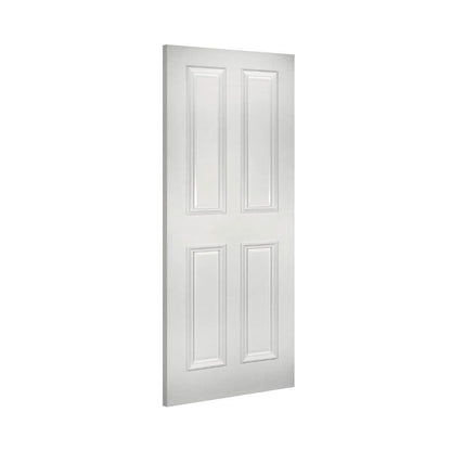 WC50 Primed White 4 panel Raised Moulding Door