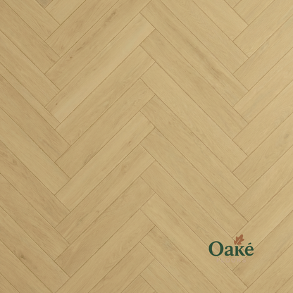 American Oak SPC herringbone flooring - detail