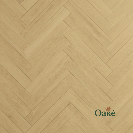 American Oak SPC herringbone flooring - detail