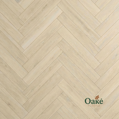 Canadian Oak SPC herringbone flooring - detail