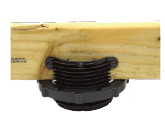 Adjustable pedestals wood joist support pad