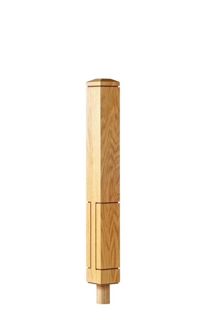 Lisbon newel post - double square