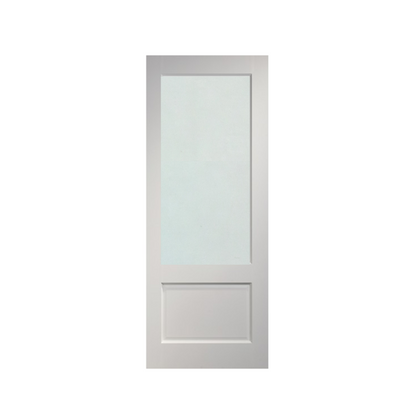 WC33G Glass White Internal Door