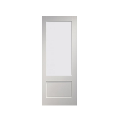 WC33G Glass White Internal Door