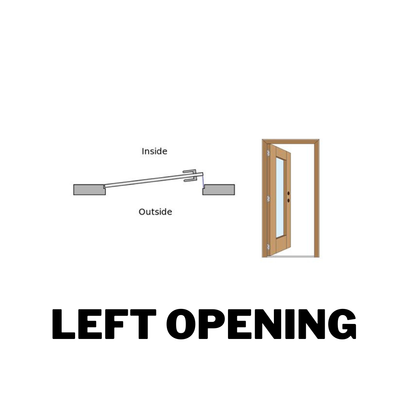 Pre-machined door frame - hinge and strike plate detail