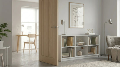 WC3 Cottage Style Whitewashed Oak Internal Door