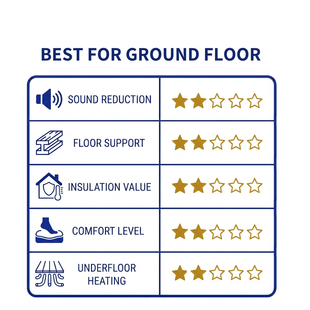 Silver Foil Underlay For Laminate And Semi Solid Flooring