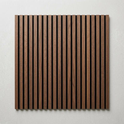 Slat Acoustic Wall Paneling Walnut