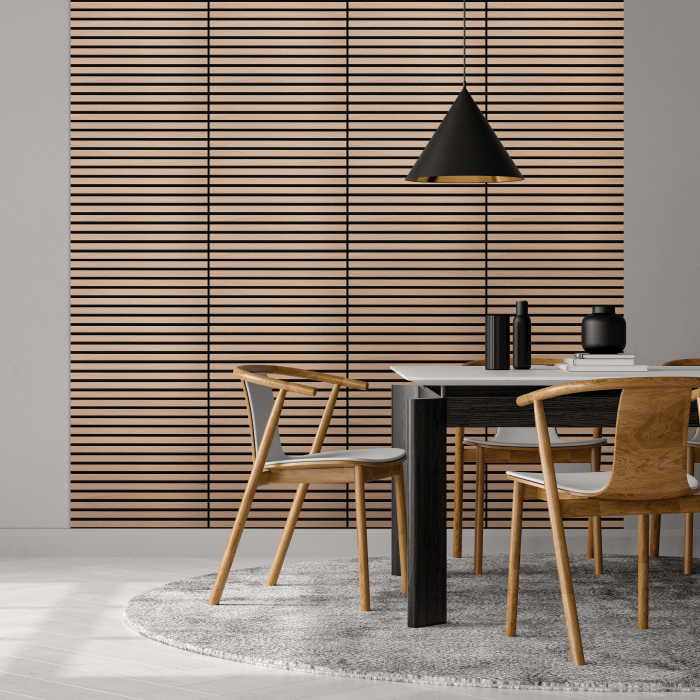 Slat Wall Panelling Classic Oak Square