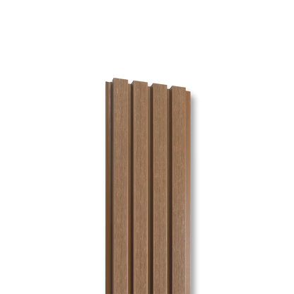 Composite Slatted Cladding Oak