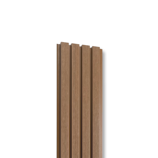 Composite Slatted Cladding Oak