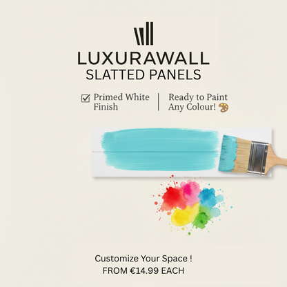White Slatted Wall Paneling