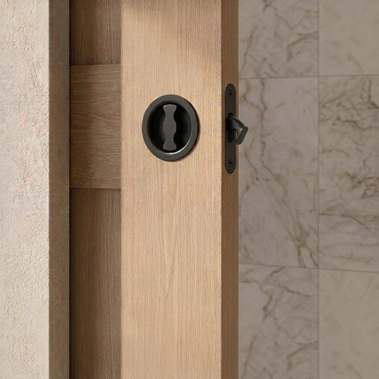 Sliding door privacy lock