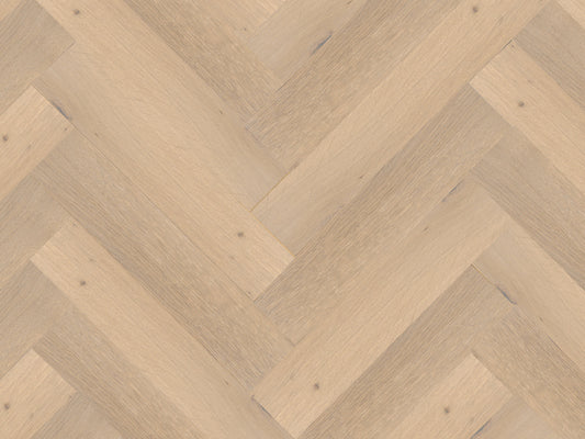 120mm x 600mm Herringbone Stafford Oak smoked white UV matt lacquered engineered oak flooring