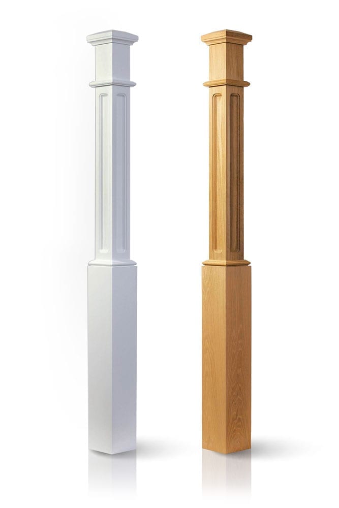 Box newel post - main image