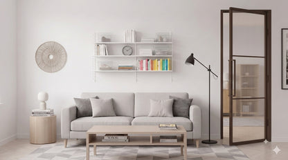 Steel Bronze Modern Internal Reeded Glass Door Lisbon