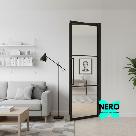 Steel Black Crittal Style Modern Internal Glass Door Lisbon